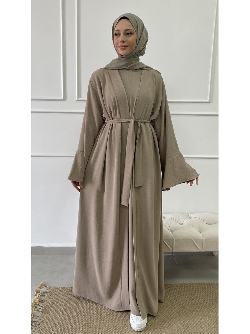 boutique by inaya ensemble robe kimono taupe